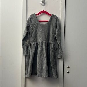 Stylish Gray Long Sleeve Kids Dress